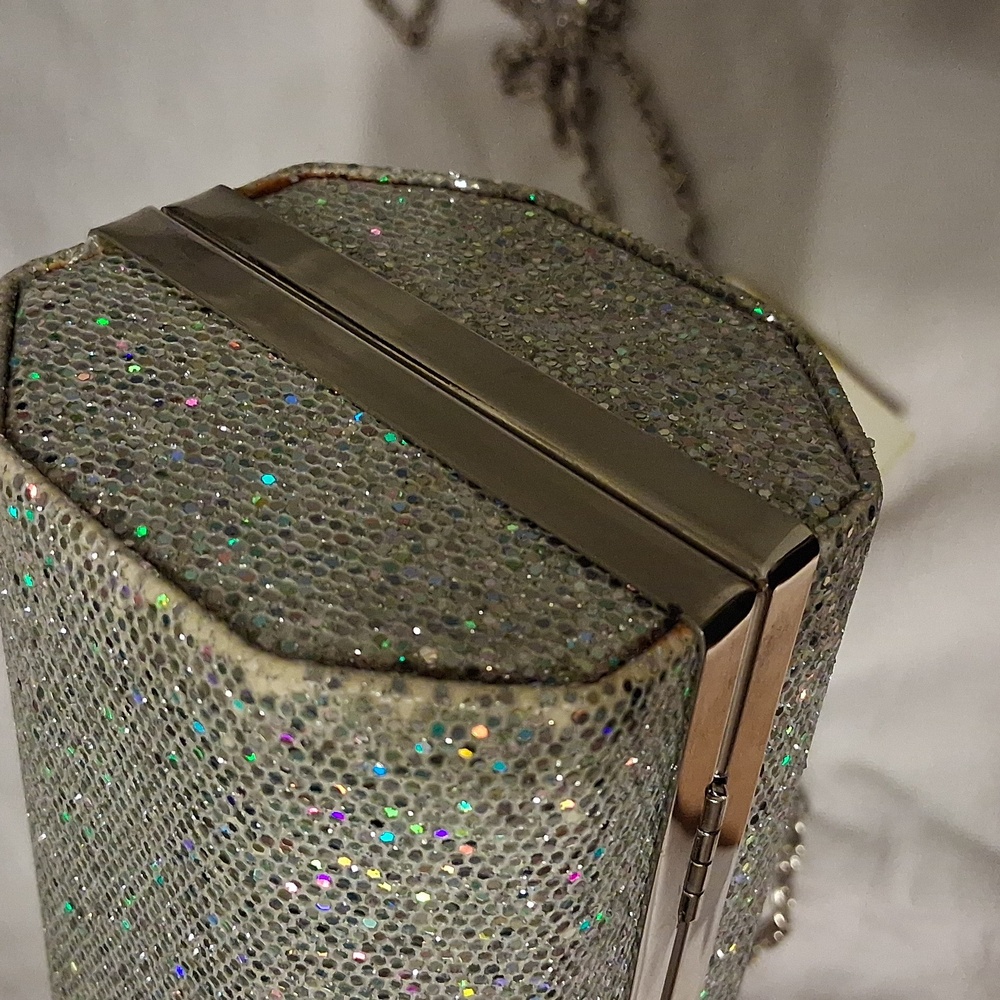 J. Furmani Silver Glitter Evening Bag - Picture 10 of 12